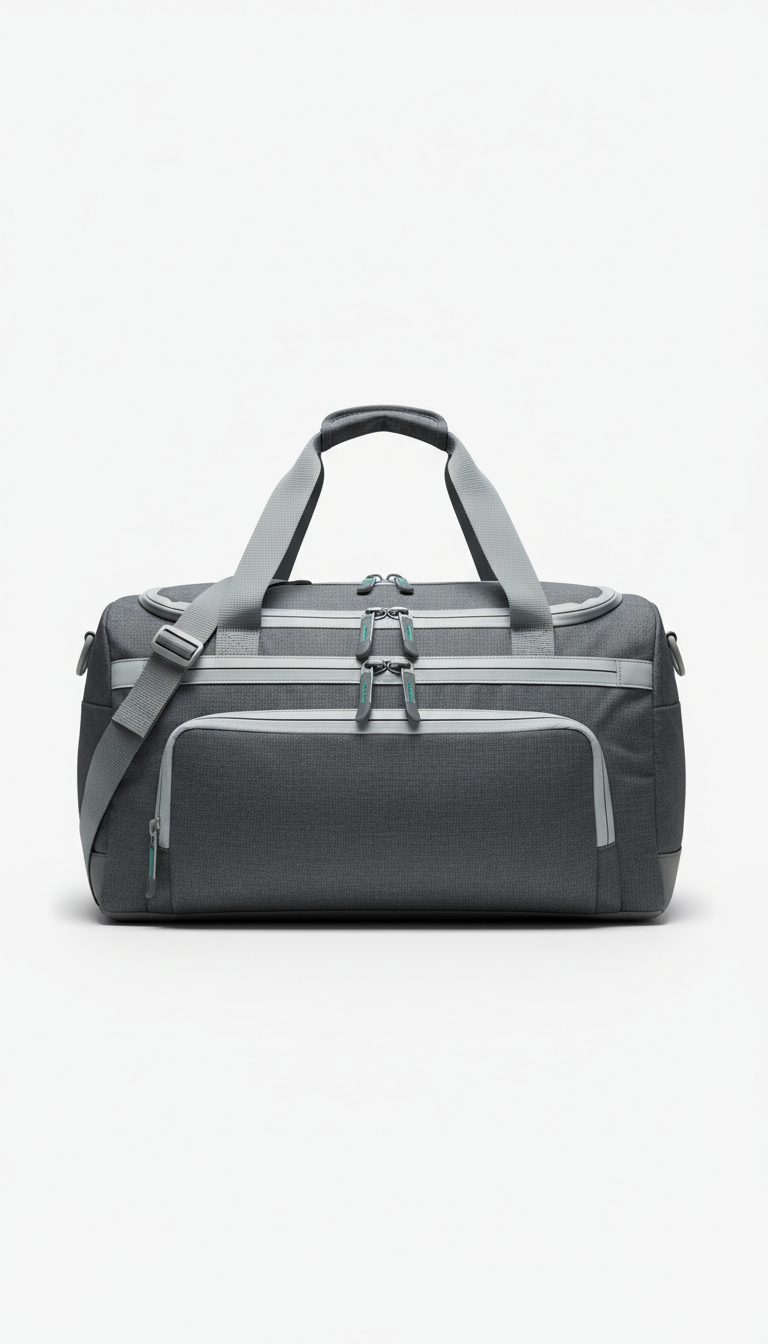 Technical Gym Duffle Bag in Steel Slate