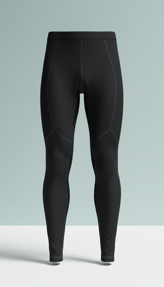Men’s Compression Leggings in Stealth Black