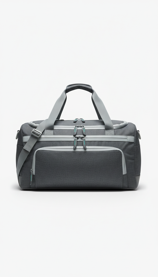 Technical Gym Duffle Bag in Steel Slate